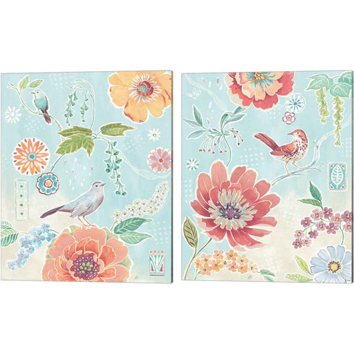 Happy Meadow by Daphne Brissonnet, 2 Piece Canvas Art Set