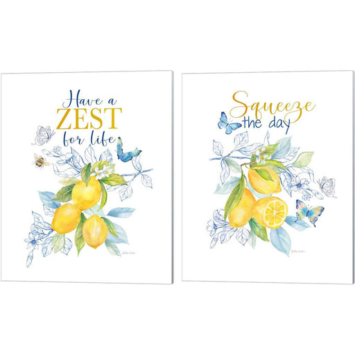 Lemon Sketch Book by Cynthia Coulter, 2 Piece Canvas Art Set