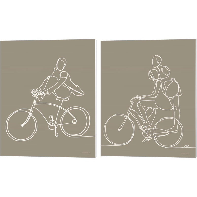 Feet on the Bike by Kamdon Kreations, 2 Piece Canvas Art Set