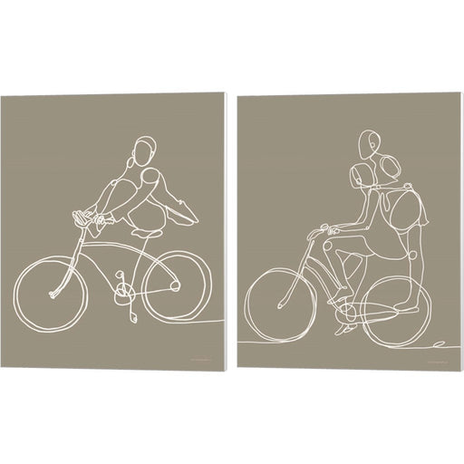 Feet on the Bike by Kamdon Kreations, 2 Piece Canvas Art Set