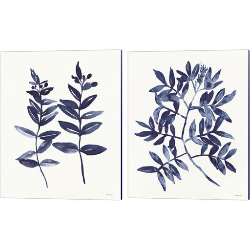 Nature in Indigo by Stellar Design Studio, 2 Piece Canvas Art Set