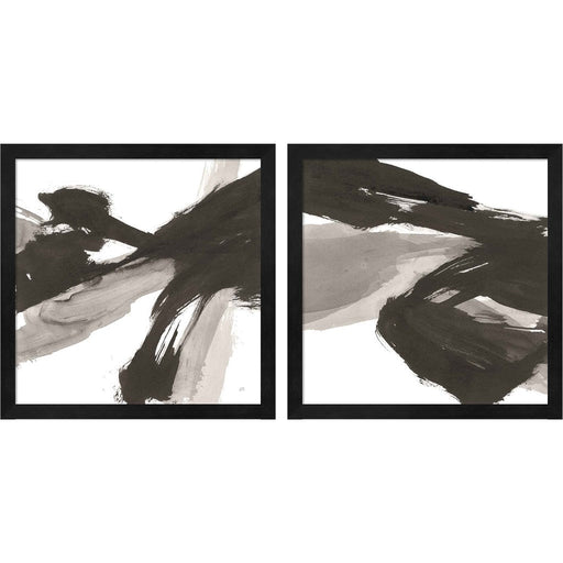 Chaos by Chris Paschke, 2 Piece Black Framed Art Set