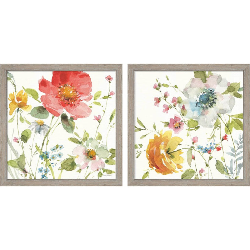 Shine Bright A by Lisa Audit, 2 Piece Rustic White Framed Art Set