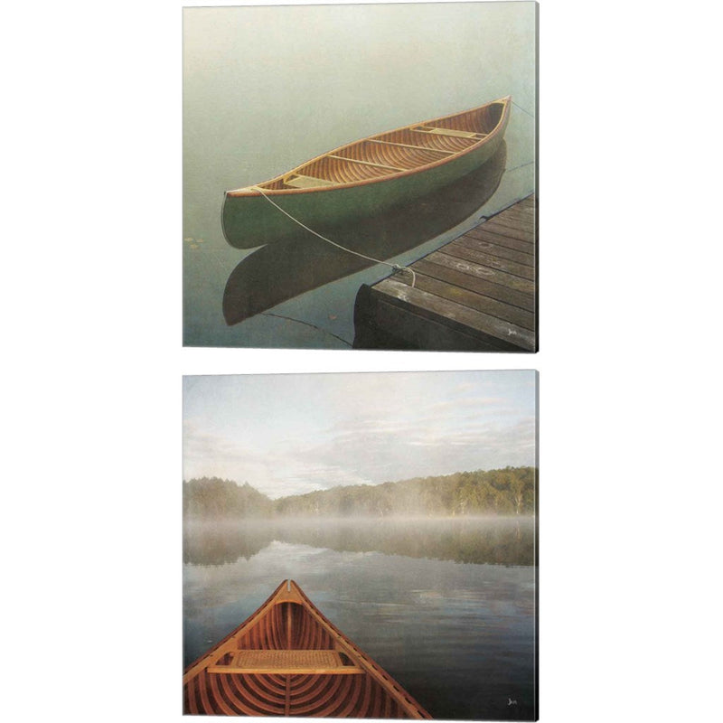 Calm Waters Canoe by Jess Aiken, 2 Piece Canvas Art Set