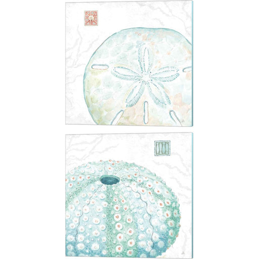 Delicate Sea A by Daphne Brissonnet, 2 Piece Canvas Art Set