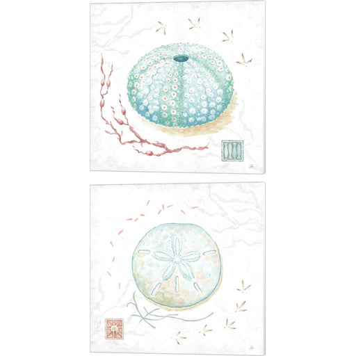 Delicate Sea D by Daphne Brissonnet, 2 Piece Canvas Art Set