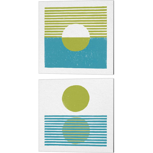 Reflection Green B by Moira Hershey, 2 Piece Canvas Art Set