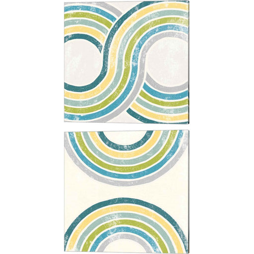 Over the Rainbow Green by Moira Hershey, 2 Piece Canvas Art Set
