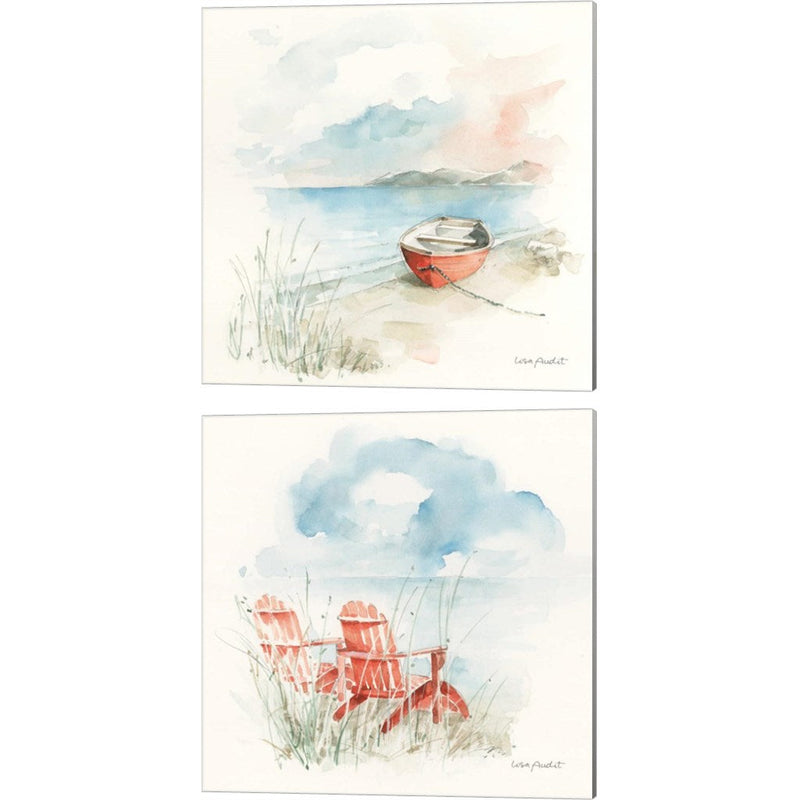 Seaside Journey B by Lisa Audit, 2 Piece Canvas Art Set