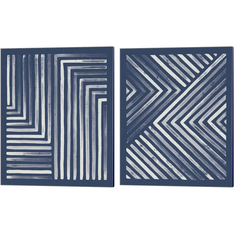 Blue Sunset by Laura Marshall, 2 Piece Canvas Art Set