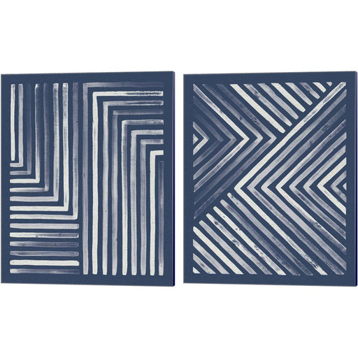 Blue Sunset by Laura Marshall, 2 Piece Canvas Art Set