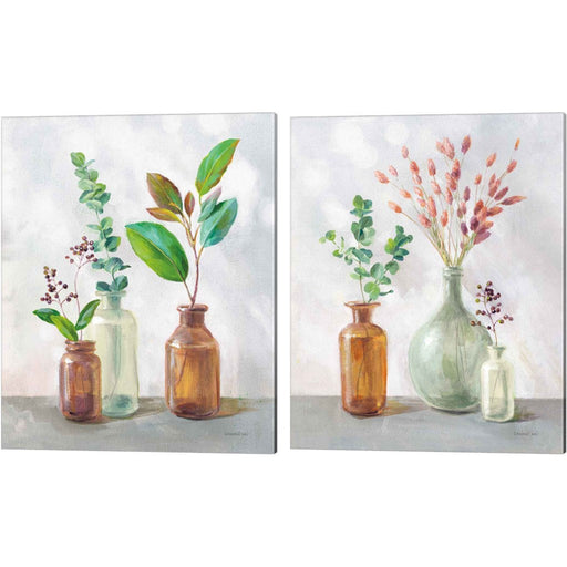Natural Riches Clear Vase by Danhui Nai, 2 Piece Canvas Art Set