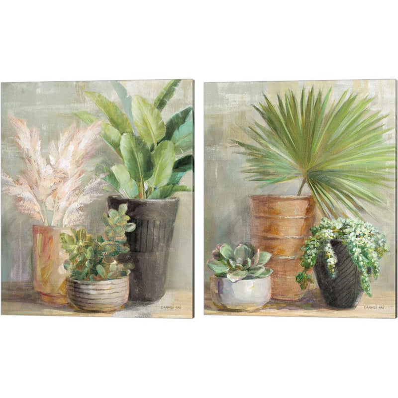 Indoor Garden by Danhui Nai, 2 Piece Canvas Art Set