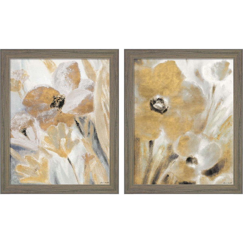 Whistling Garden by Lanie Loreth, 2 Piece Rustic Gray Framed Art Set