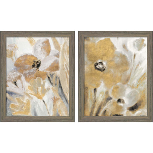 Whistling Garden by Lanie Loreth, 2 Piece Rustic Gray Framed Art Set