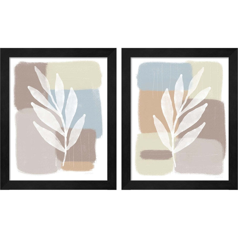 Soothing Spa by Linda Woods, 2 Piece Black Framed Art Set