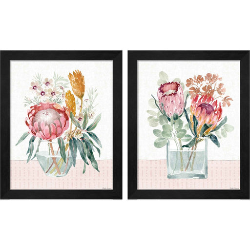 Petal Passion B by Beth Grove, 2 Piece Black Framed Art Set