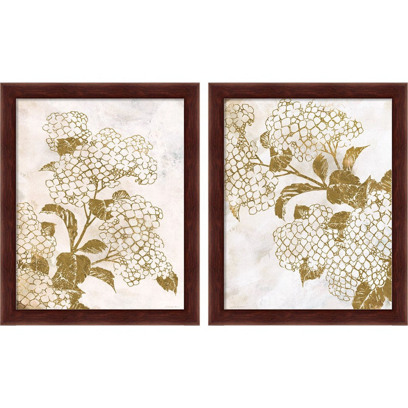 Brass Beauty by Kamdon Kreations, 2 Piece Brown Framed Art Set