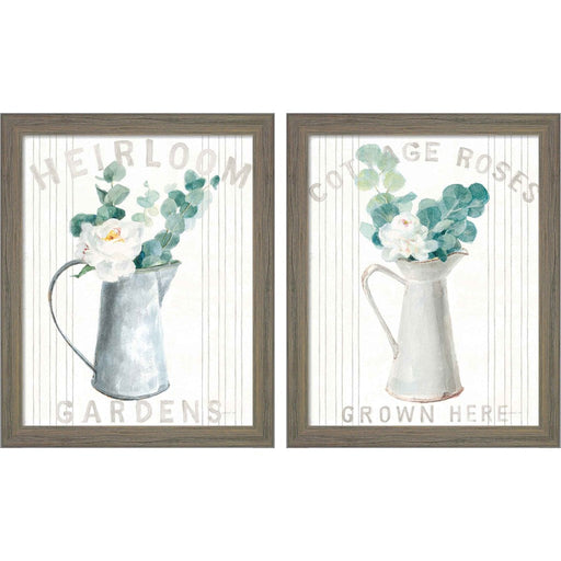 Floursack Home Cottage by Danhui Nai, 2 Piece Rustic Gray Framed Art Set