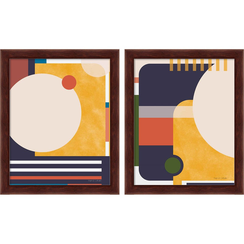 Modern Glam by Megan Gallagher, 2 Piece Brown Framed Art Set