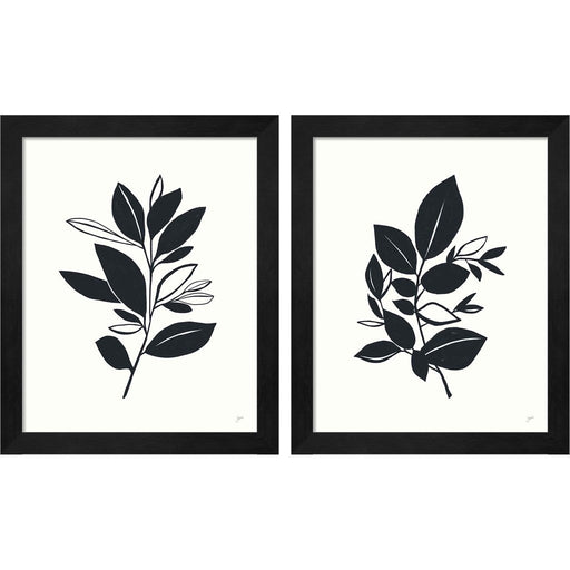 Bay Leaves by Karyn Panganiban, 2 Piece Black Framed Art Set
