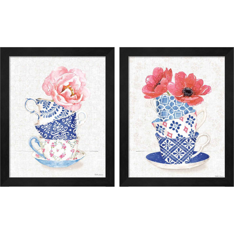 From the East by Beth Grove, 2 Piece Black Framed Art Set