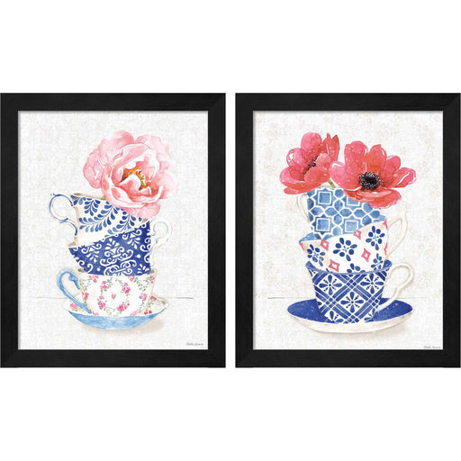 From the East by Beth Grove, 2 Piece Black Framed Art Set