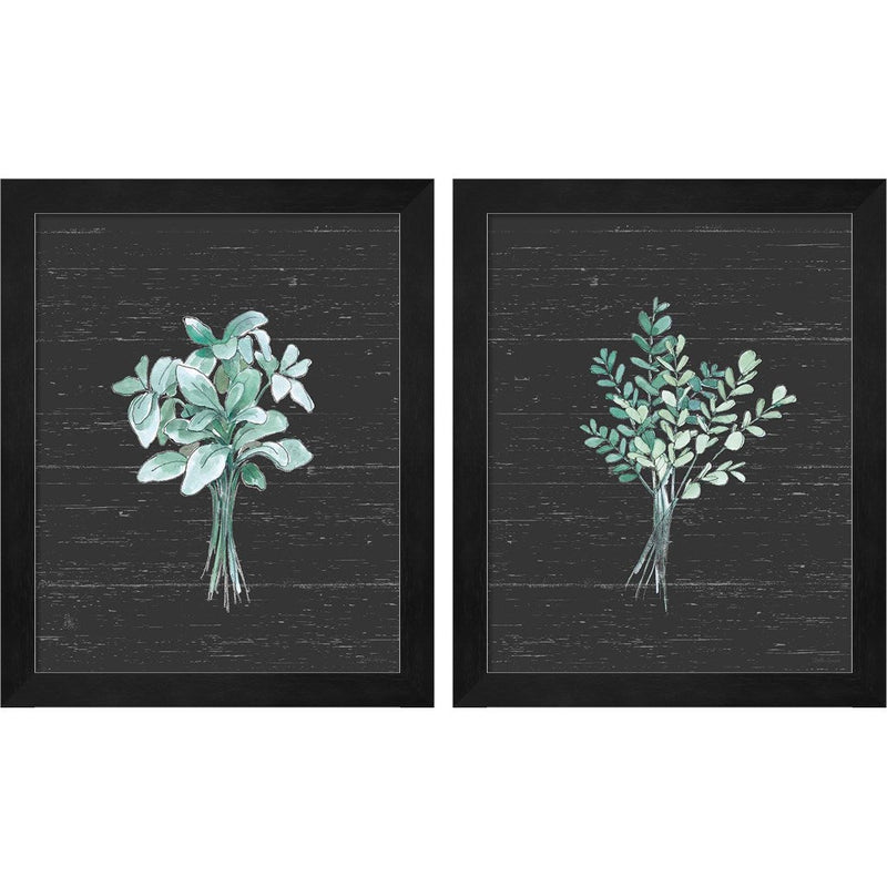 Farmhouse Cotton Black No Words by Beth Grove, 2 Piece Black Framed Art Set