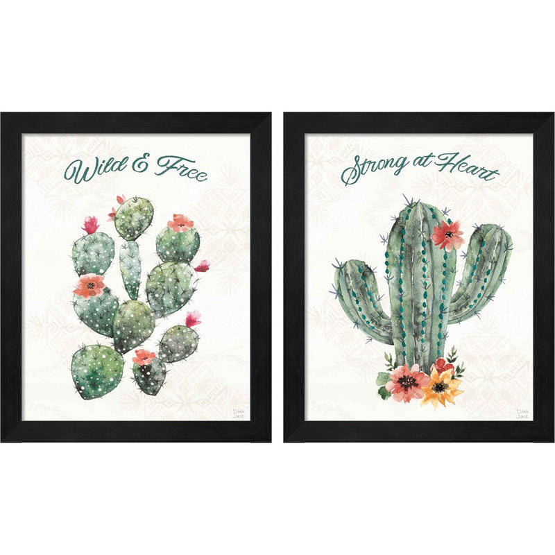 Sweet Southwest C by Dina June, 2 Piece Black Framed Art Set