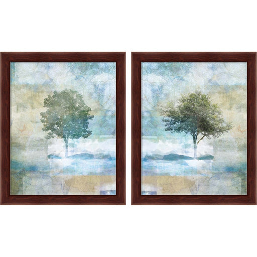 Tree Abstract by JMB Designs, 2 Piece Brown Framed Art Set