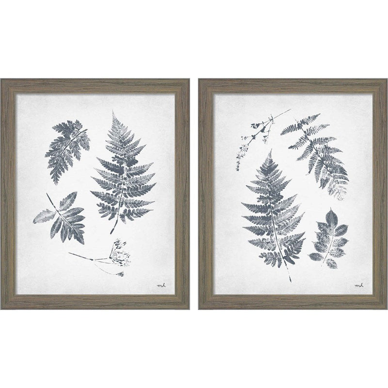 Walk in the Woods by Moira Hershey, 2 Piece Rustic Gray Framed Art Set