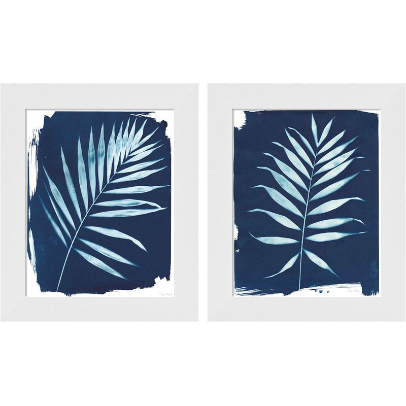 Nature By The Lake - Frond by Piper Rhue, 2 Piece White Framed Art Set
