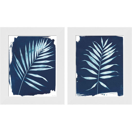 Nature By The Lake - Frond by Piper Rhue, 2 Piece White Framed Art Set
