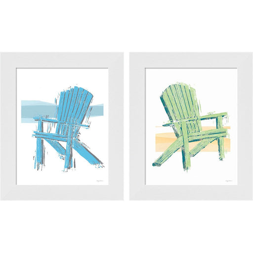 Easy Life by Avery Tillmon, 2 Piece White Framed Art Set