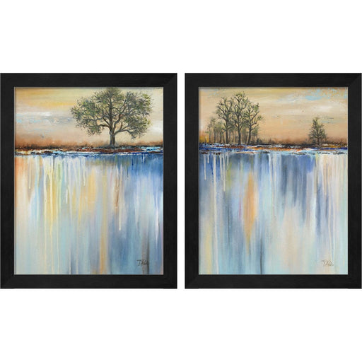 Paysage by Patricia Pinto, 2 Piece Black Framed Art Set