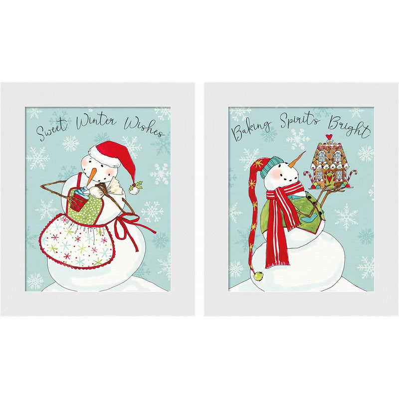 Baked with Love B by Anne Tavoletti, 2 Piece White Framed Art Set