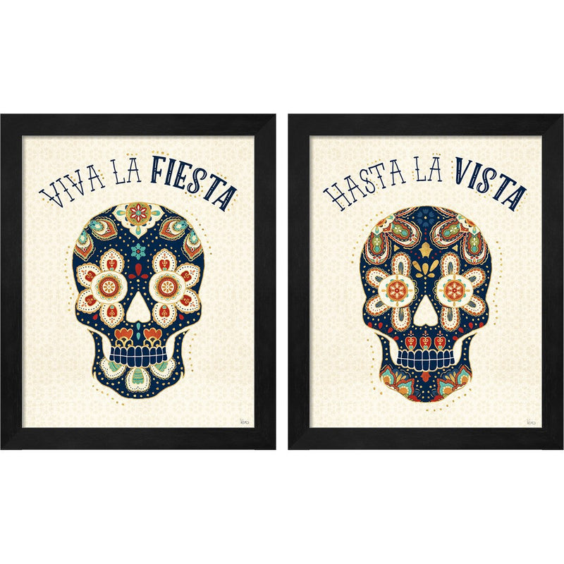 La Vida Loca by Veronique Charron, 2 Piece Black Framed Art Set