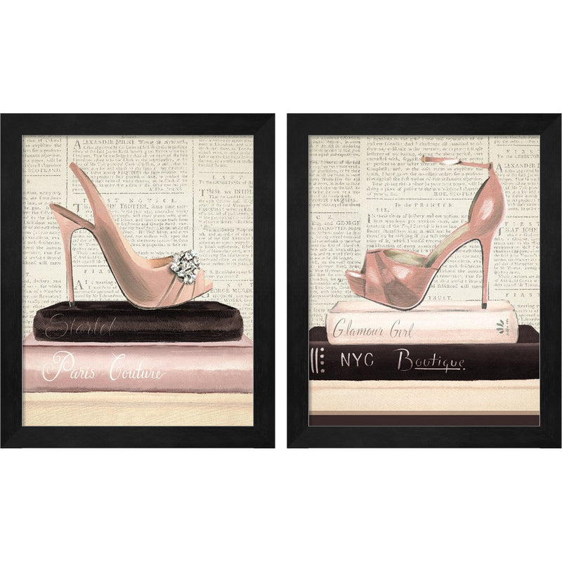 Fashion Magazine by Marco Fabiano, 2 Piece Black Framed Art Set