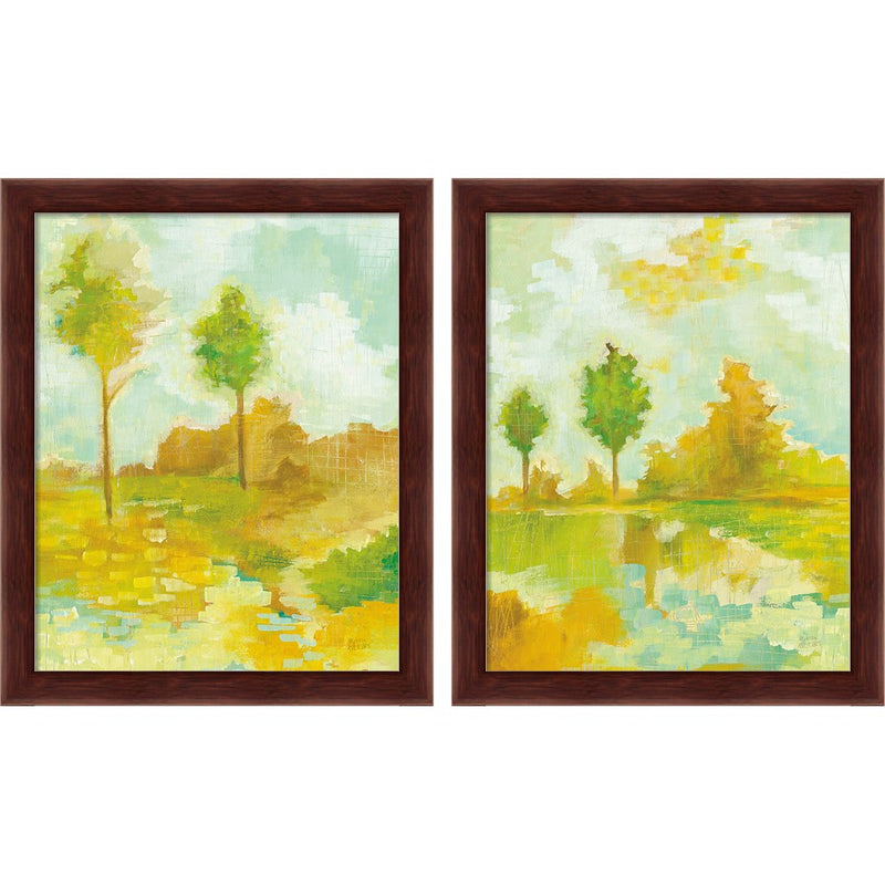 Golden Hour by Melissa Averinos, 2 Piece Brown Framed Art Set