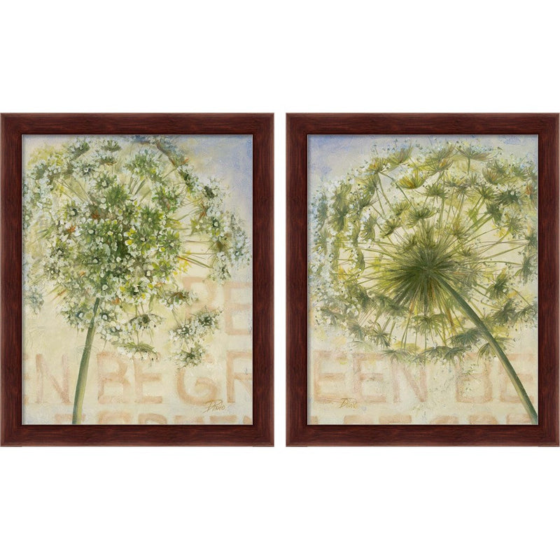 Be Green by Patricia Pinto, 2 Piece Brown Framed Art Set