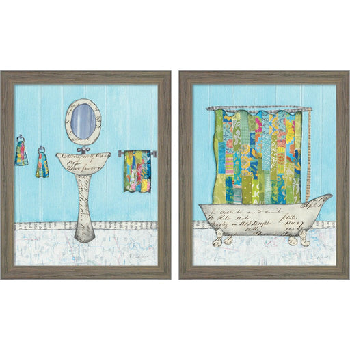 FInding Your Way by Courtney Prahl, 2 Piece Rustic Gray Framed Art Set