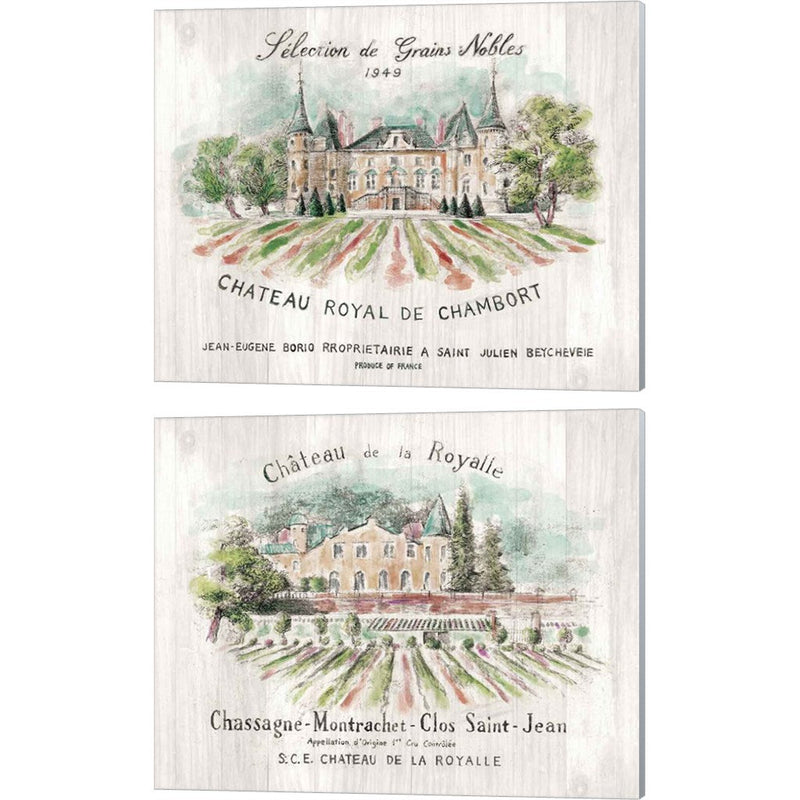 Chateau Chambort & Royalle by Danhui Nai, 2 Piece Canvas Art Set