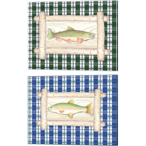 Framed Lake Fish by Andi Metz, 2 Piece Canvas Art Set