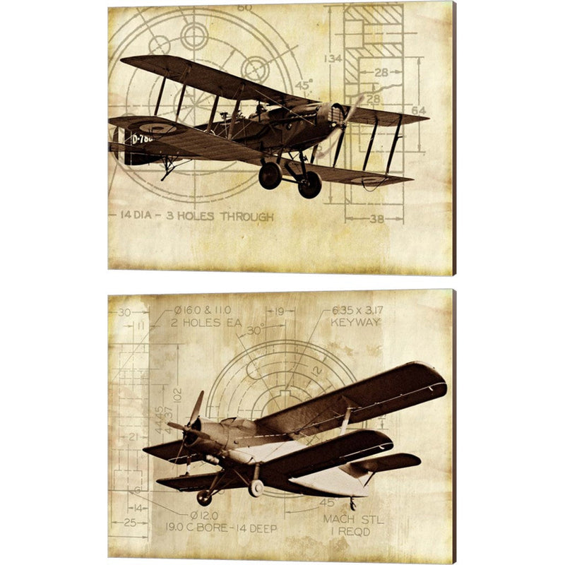 Flight Plans by Michael Marcon, 2 Piece Canvas Art Set