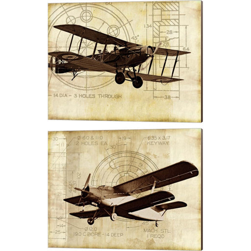 Flight Plans by Michael Marcon, 2 Piece Canvas Art Set