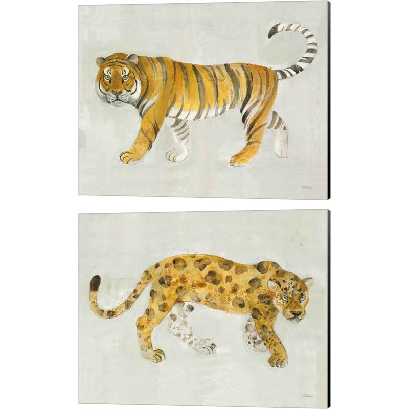 Big Cat by Albena Hristova, 2 Piece Canvas Art Set