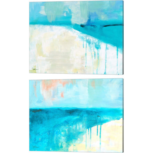Coastal Blues by Jan Weiss, 2 Piece Canvas Art Set