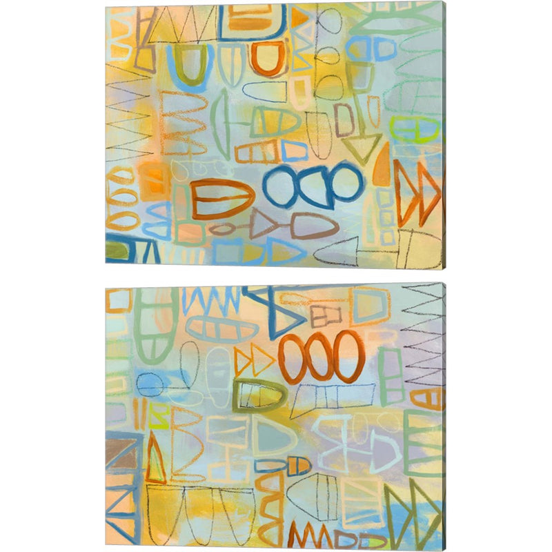Duet Series by Janet Richardson-Baughman, 2 Piece Canvas Art Set