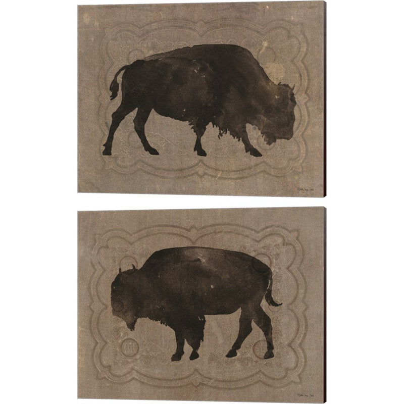 Buffalo Impression by Stellar Design Studio, 2 Piece Canvas Art Set