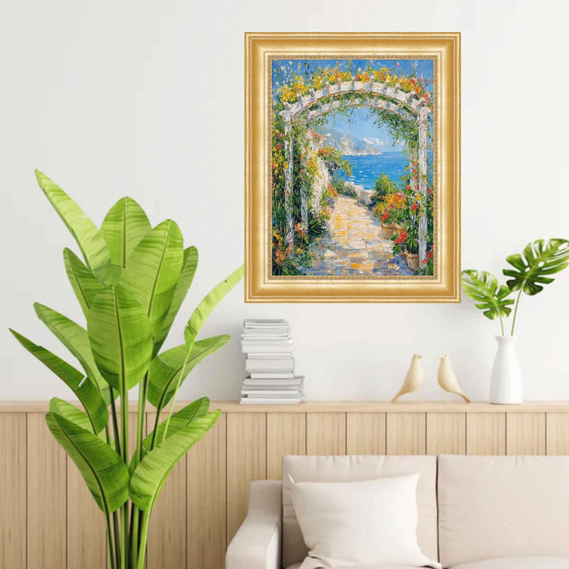 Scoop Beaded Gold Picture Frame 